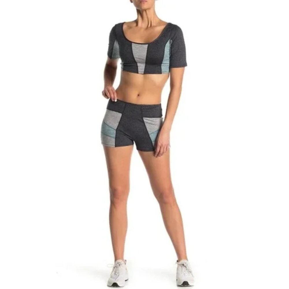 NWT FP Movement Charcoal Heather 2-Piece Set
